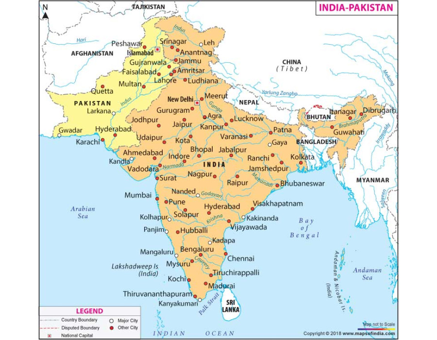 Buy India Pakistan Map